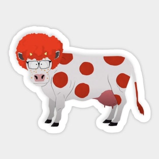 Ginger Cow Sticker